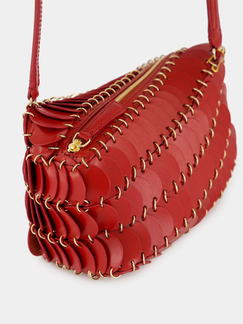 Red Paco Crossbody Leather Bag - Image 7