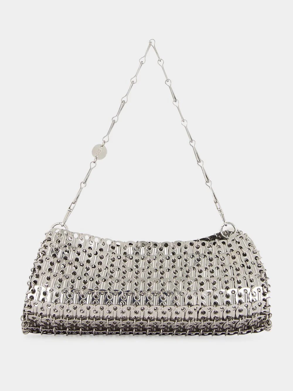 Silver 1969 Metal Disc Clutch Bag - Image 4