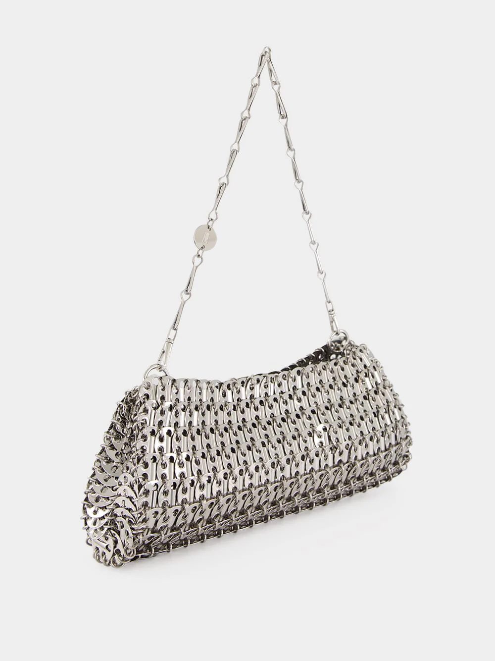 Silver 1969 Metal Disc Clutch Bag - Image 5