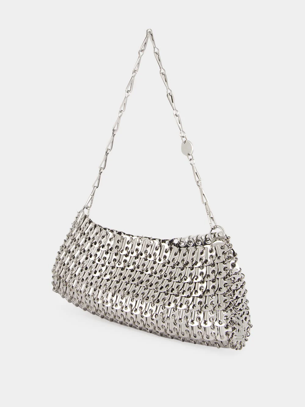 Silver 1969 Metal Disc Clutch Bag - Image 7