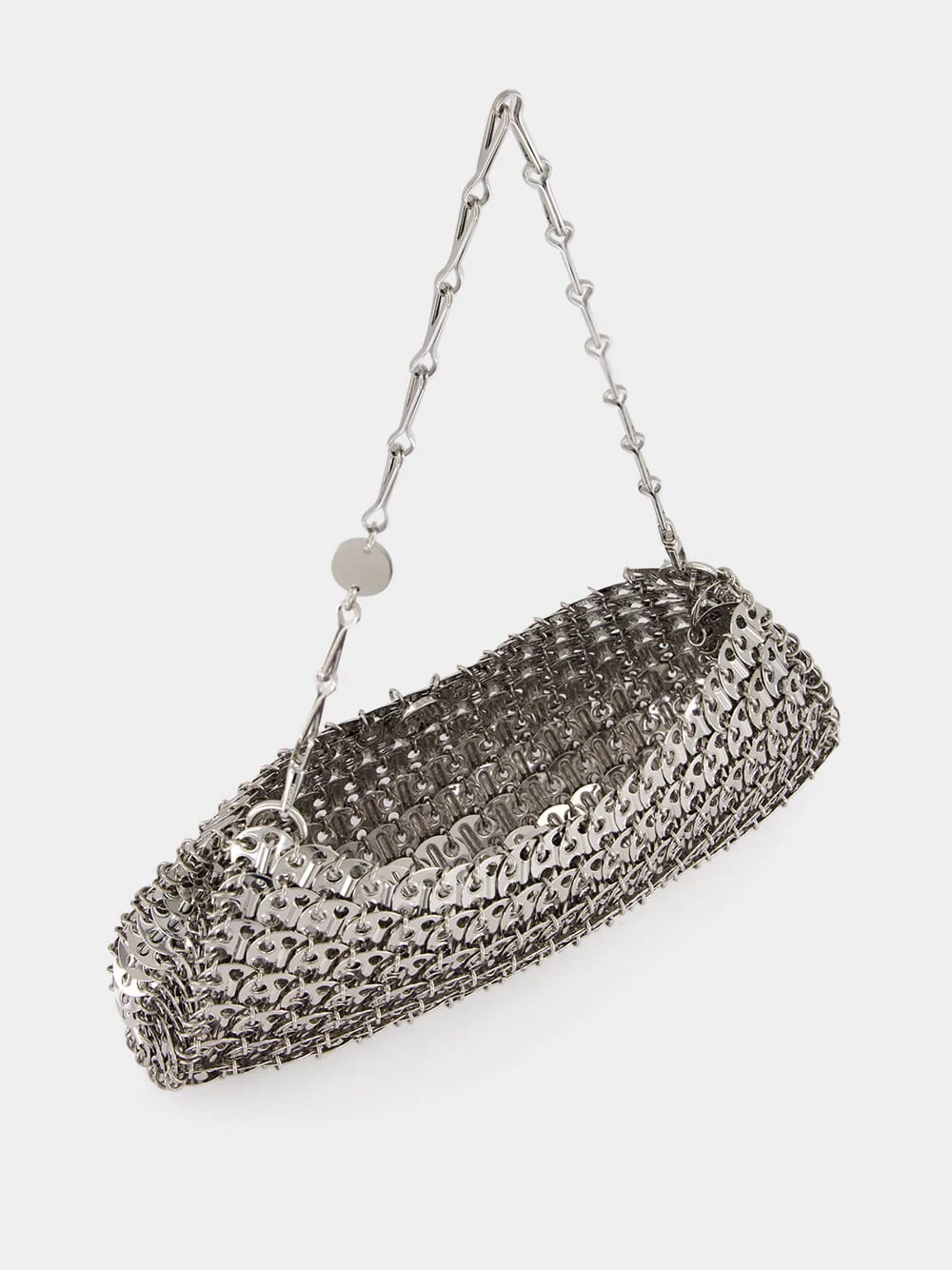 Silver 1969 Metal Disc Clutch Bag - Image 8