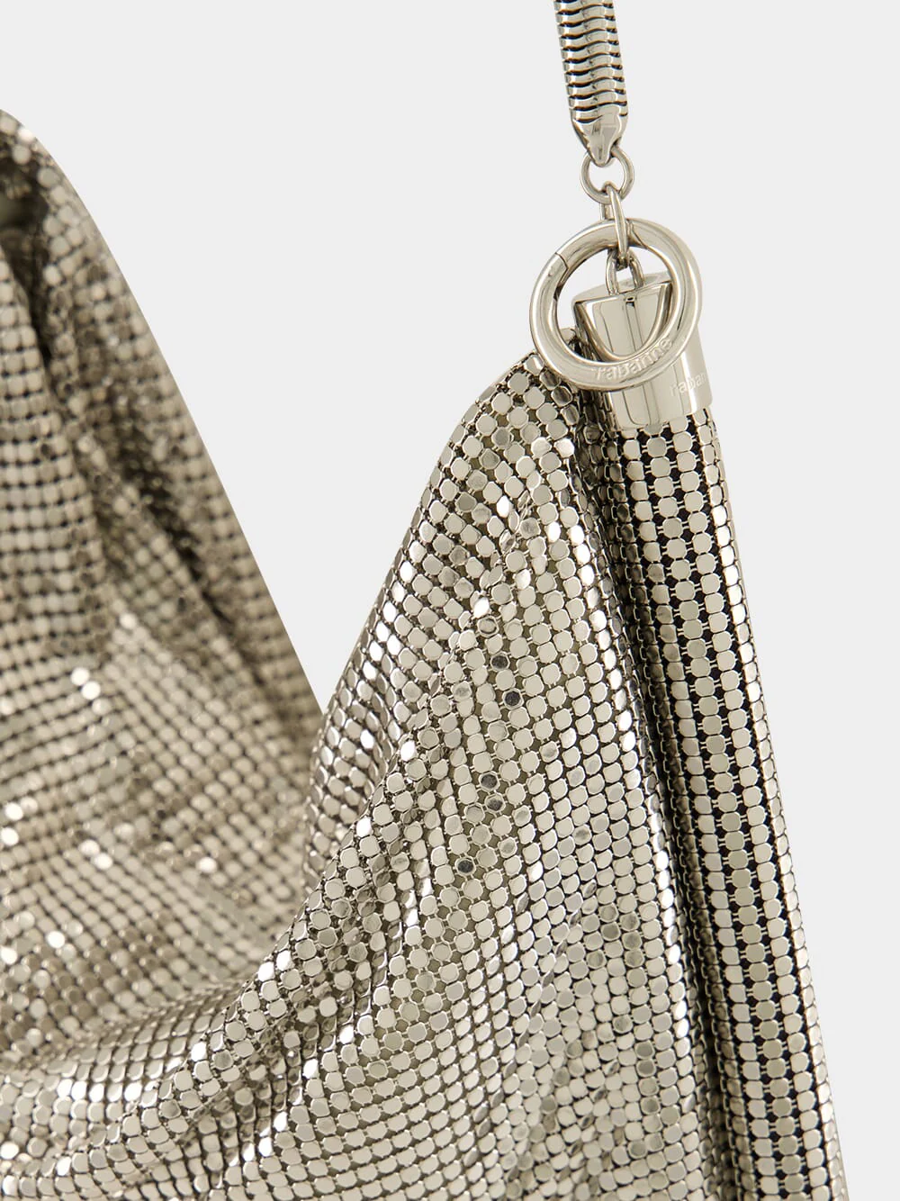 Silver Crystal Fringe Handbag - Image 5