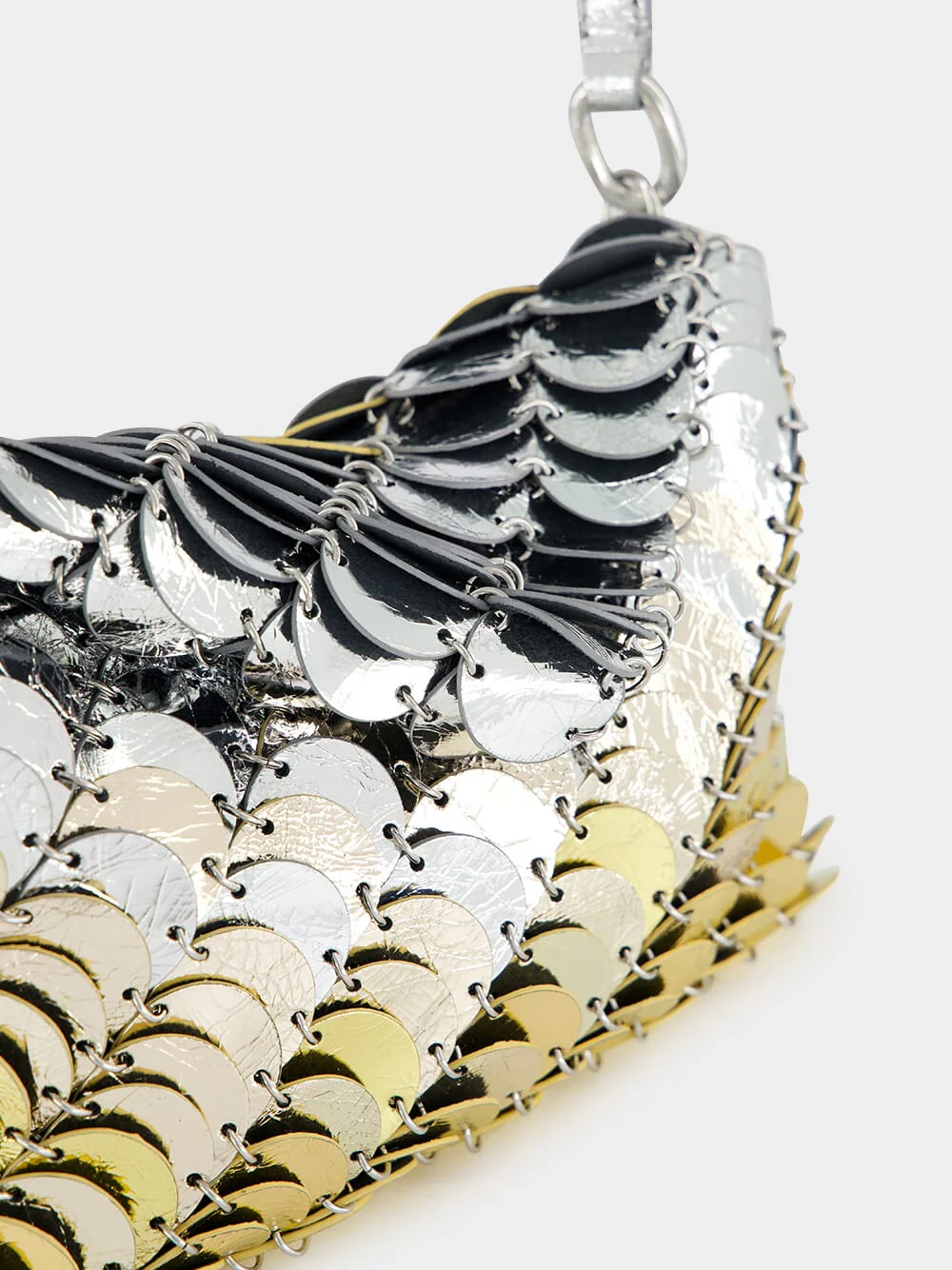 Silver & Gold Paco Leather Bag - Image 8