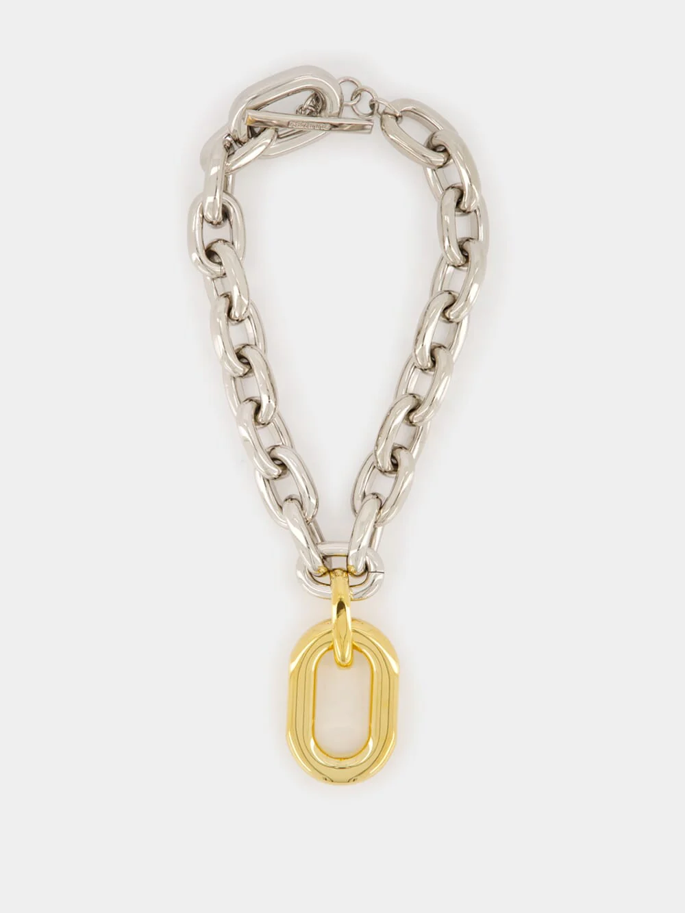 Silver & Gold XL Link Choker Necklace