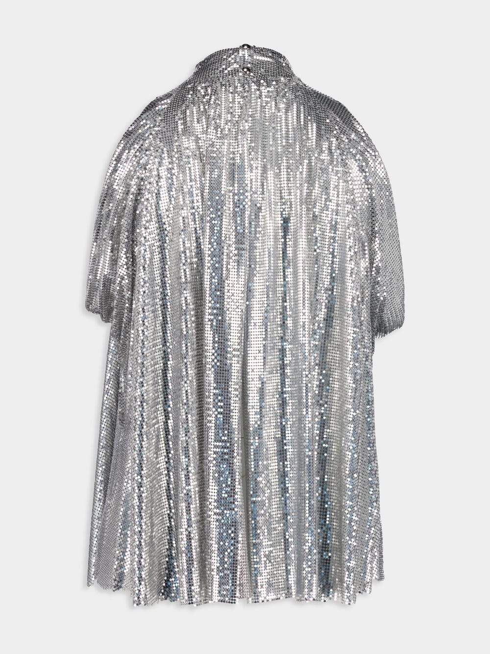 Silver Halter-Neck Top with Flower Detail - Image 2