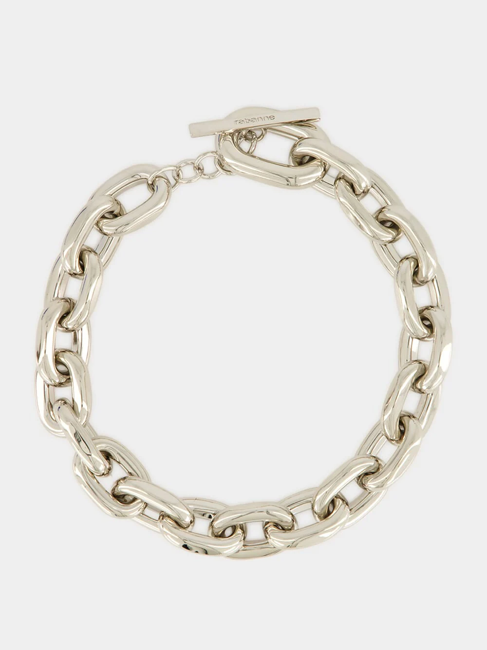 Silver XL Link Choker Necklace