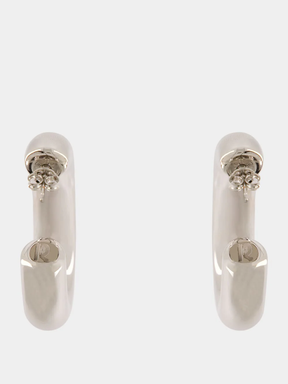 Silver XL Link Earrings - Image 4
