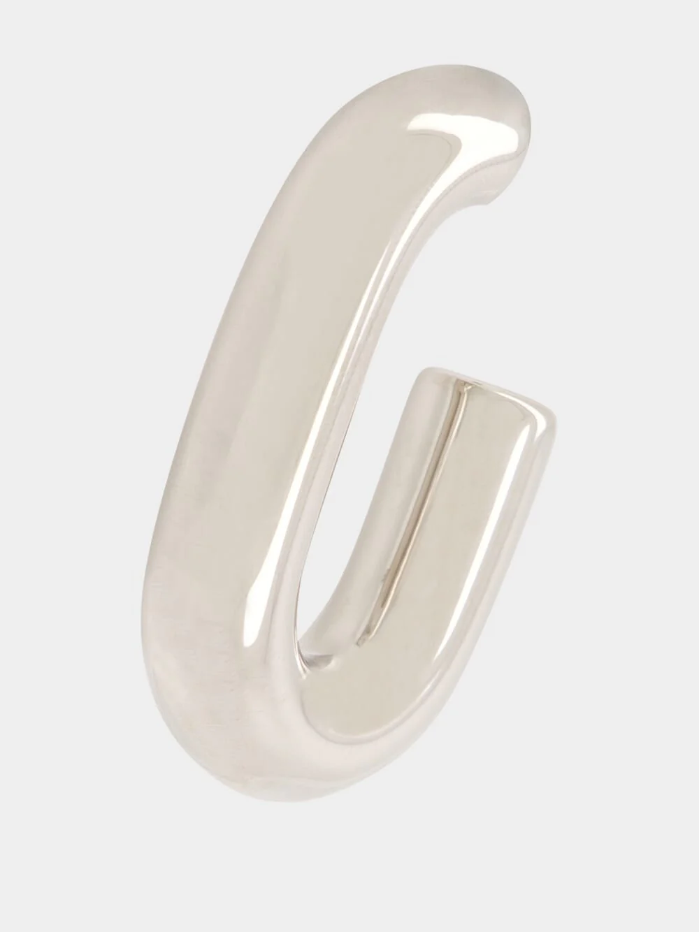 Silver XL Link Earrings - Image 5