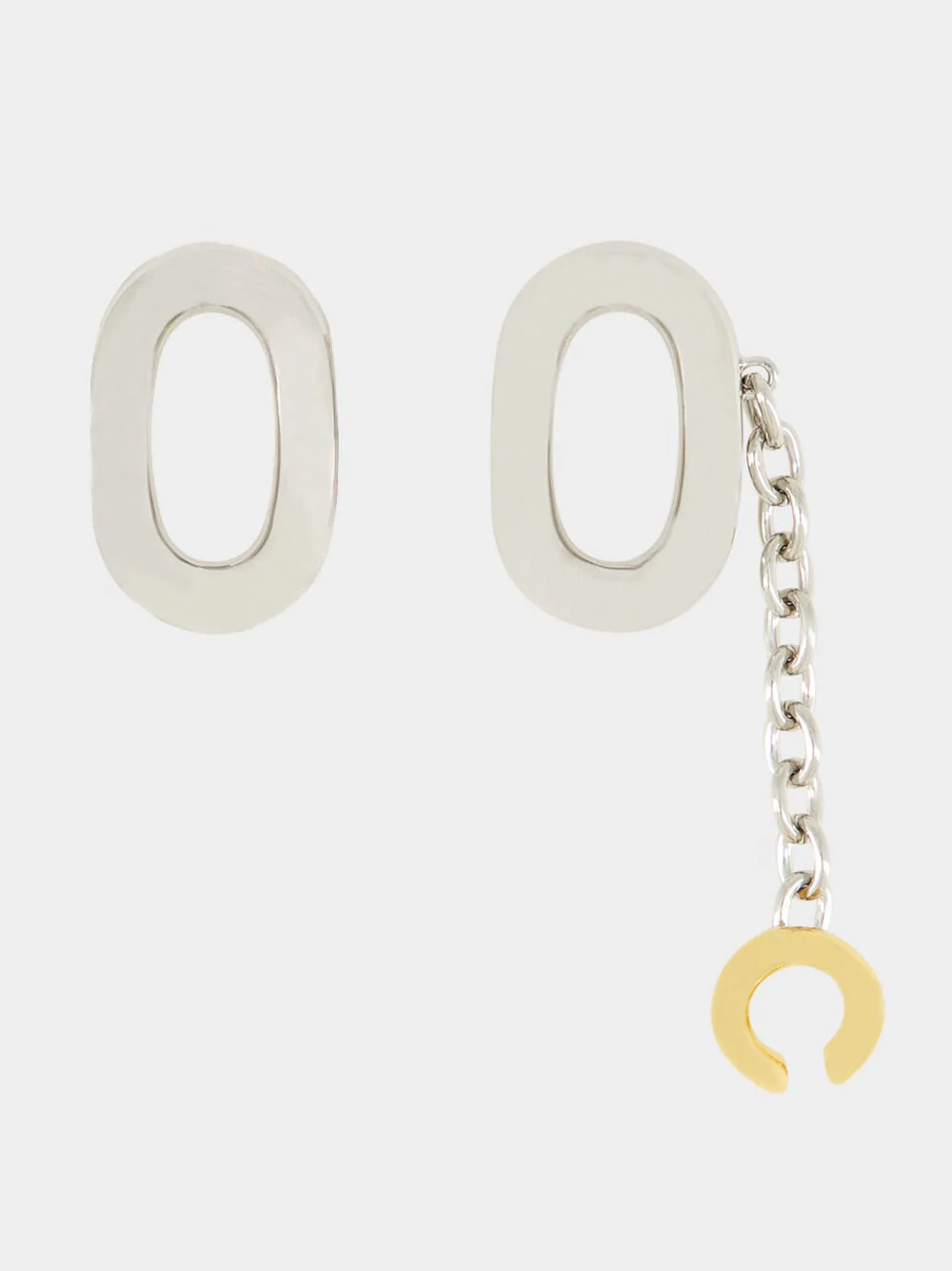 Silver XL Link Earrings