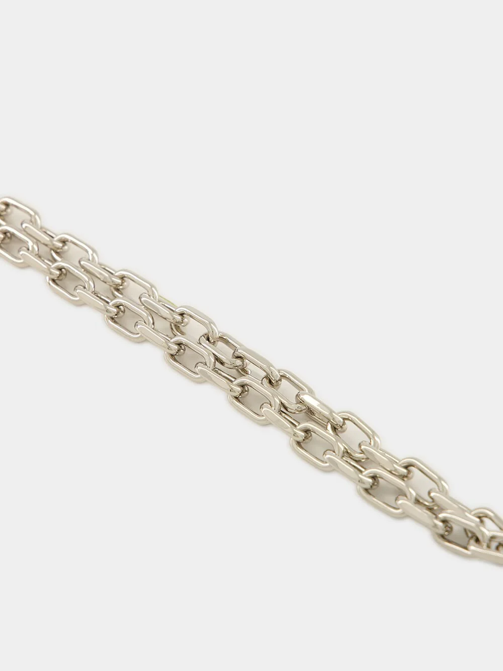 Silver XL Link Rhinestone Necklace - Image 4
