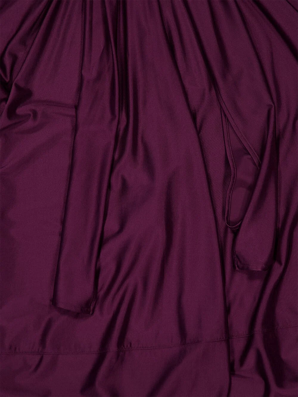 Magenta Ruched Viscose Maxi Skirt - Image 4