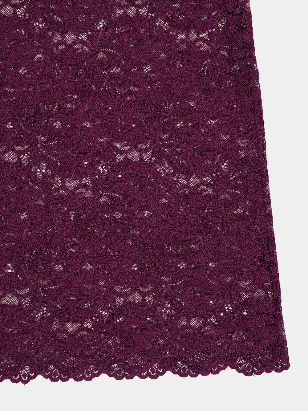 Magenta Lace Midi Skirt - Image 4