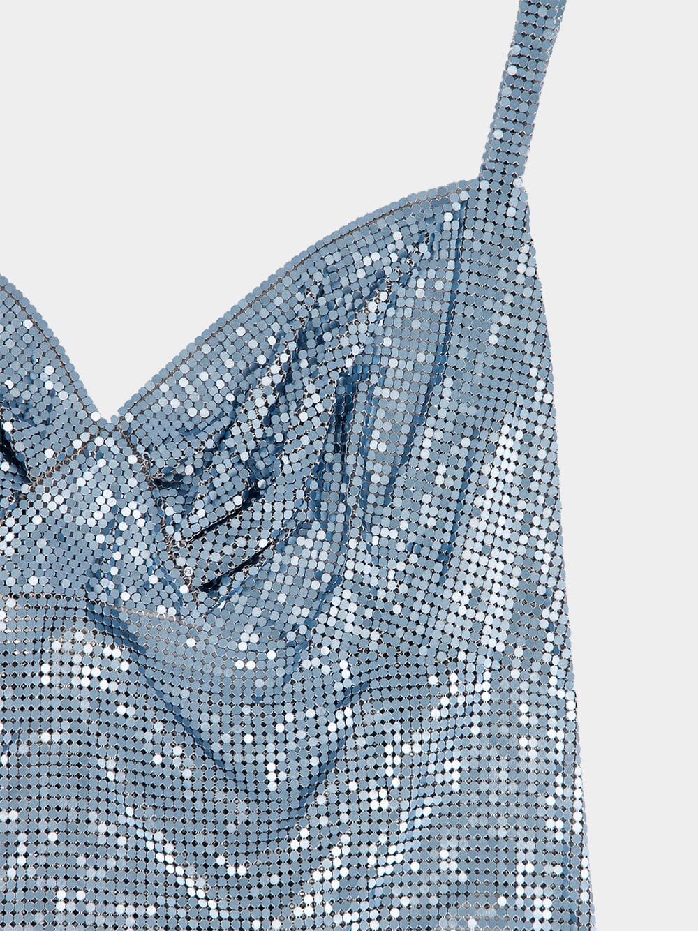 Sky Blue Aluminium Strap Maxi Dress - Image 3