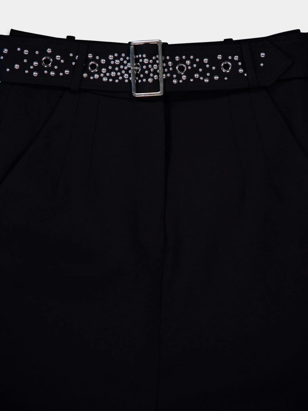 Studded-Belt Midi Skirt - Image 6