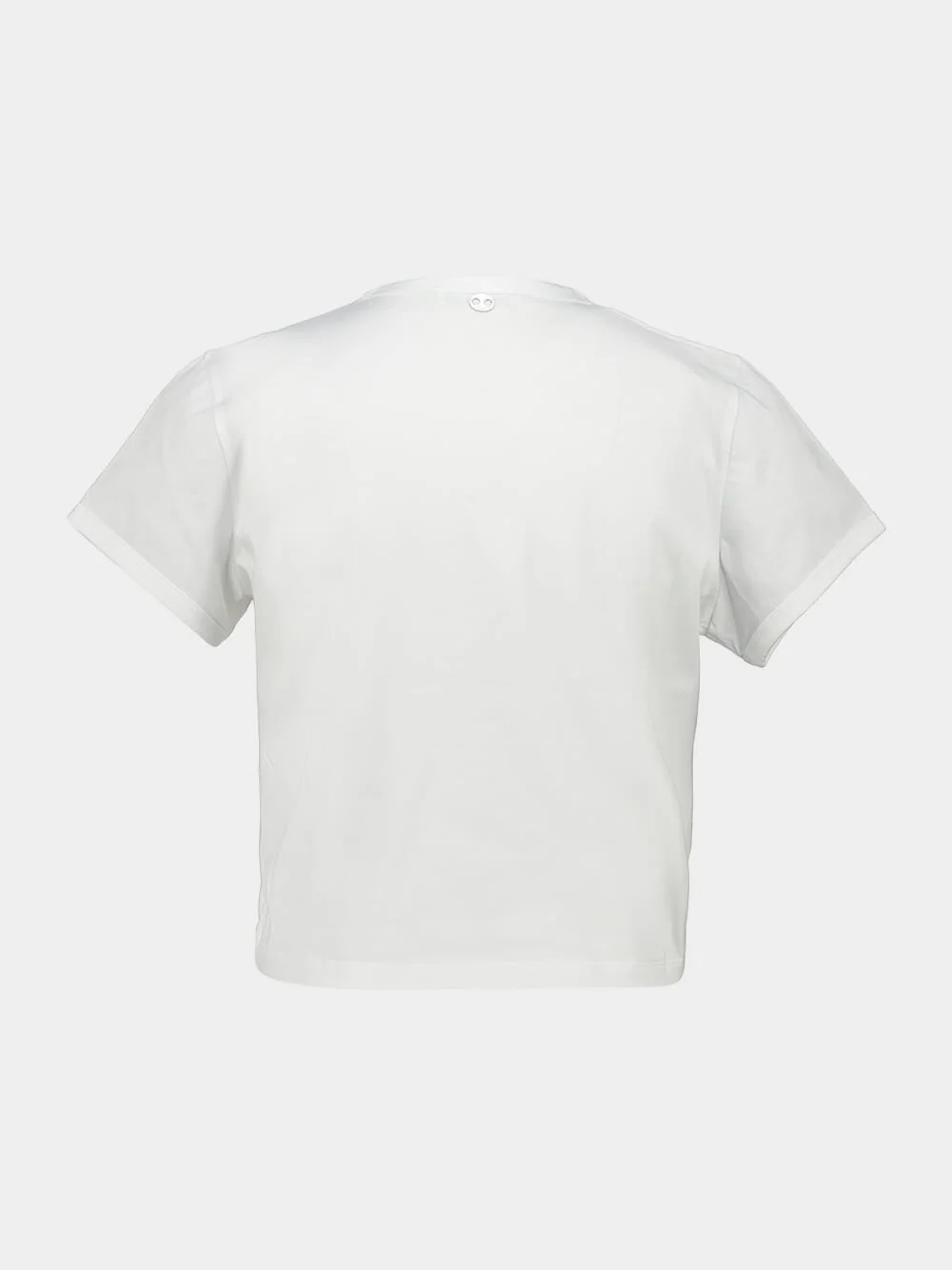 White Paco Logo Cropped T-Shirt - Image 3