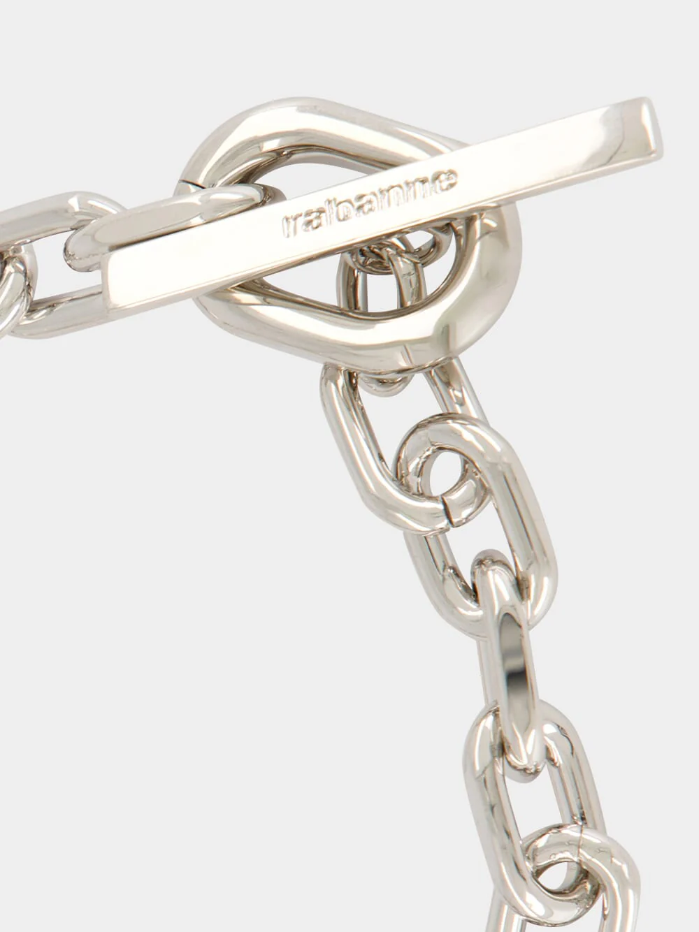 XL Link Necklace in Silver and Peach - Image 3