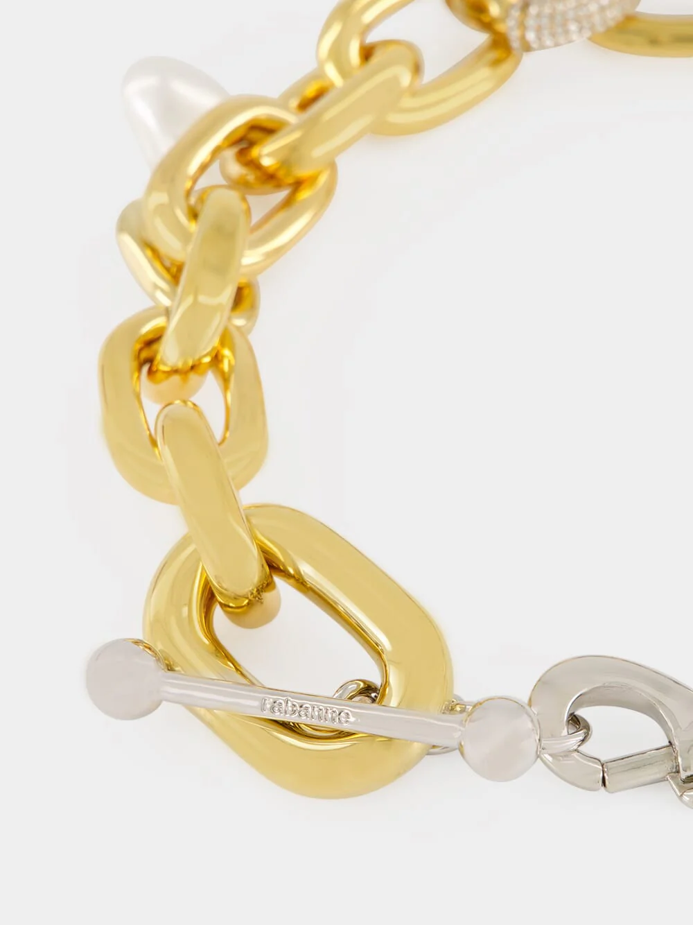 XL Two-Tone Link Chain Necklace - Image 4