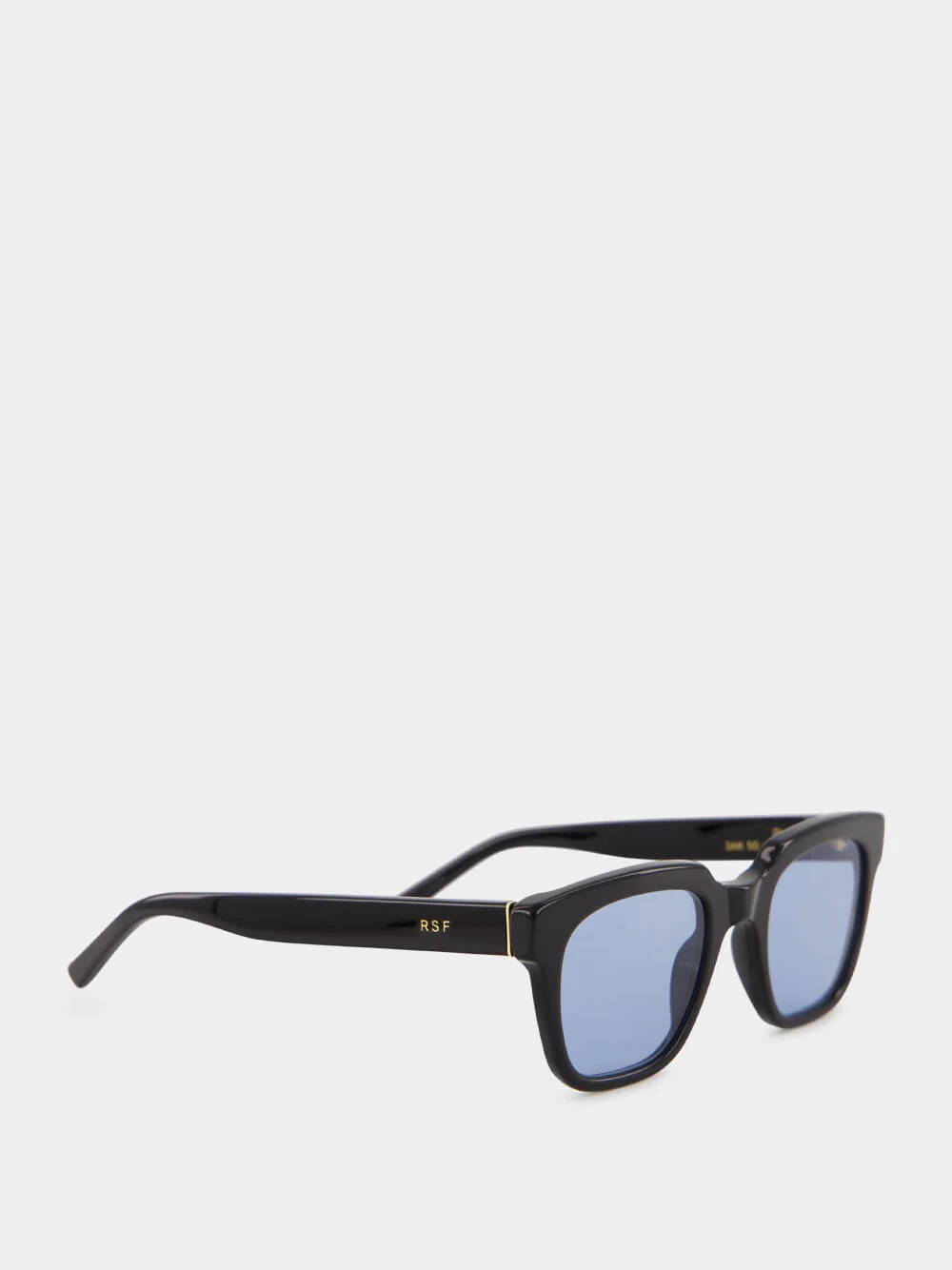 Black Giusto Sunglasses with Azure Lenses - Image 2