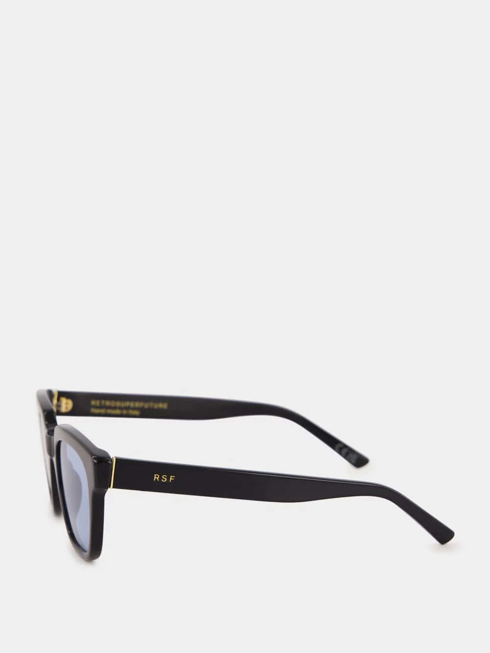 Black Giusto Sunglasses with Azure Lenses - Image 3