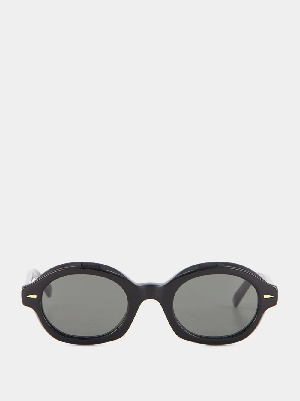 Black Marzo Oval Sunglasses