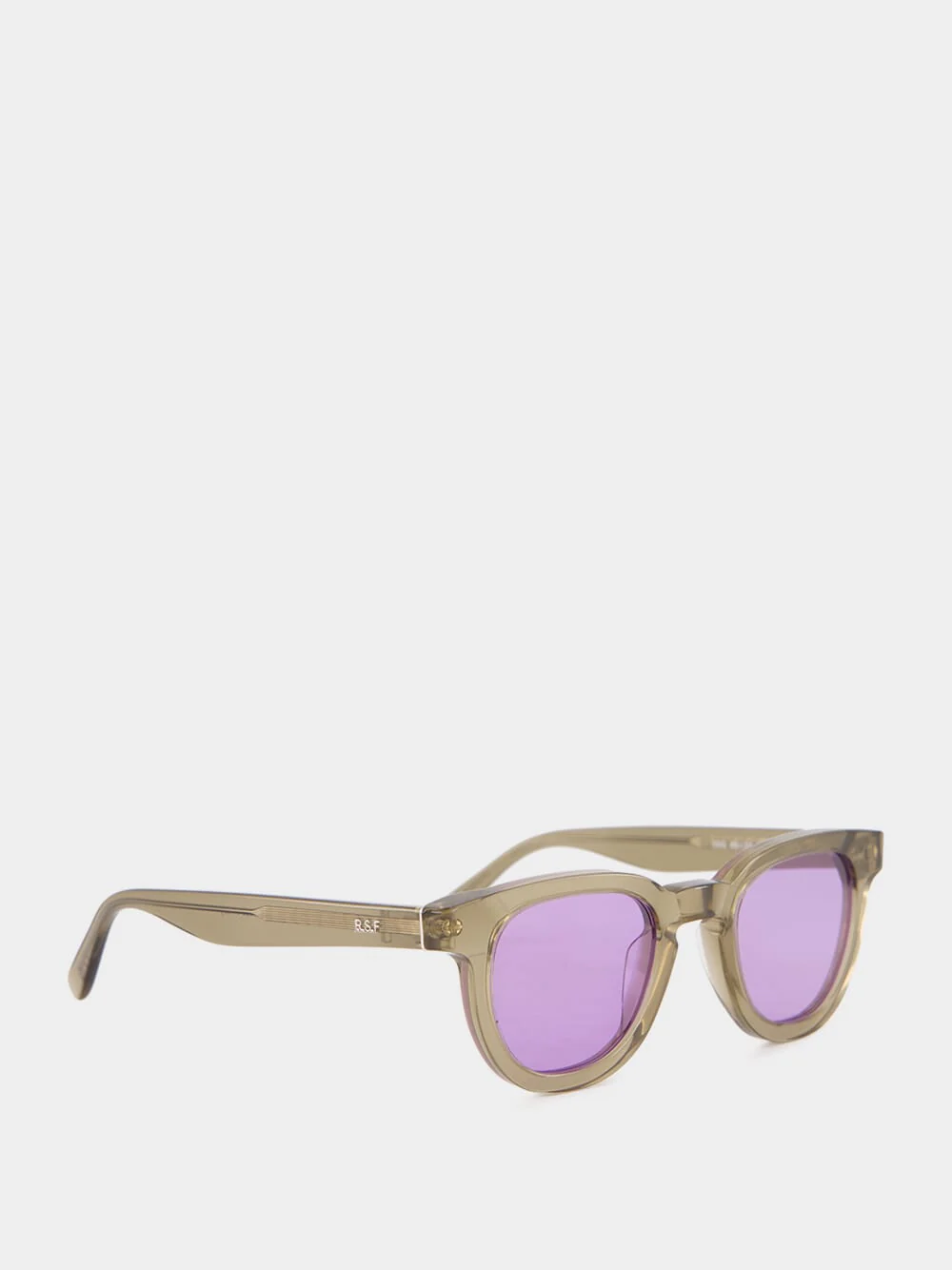 Green Sunglasses Certo Fragment with Purple Lenses - Image 2