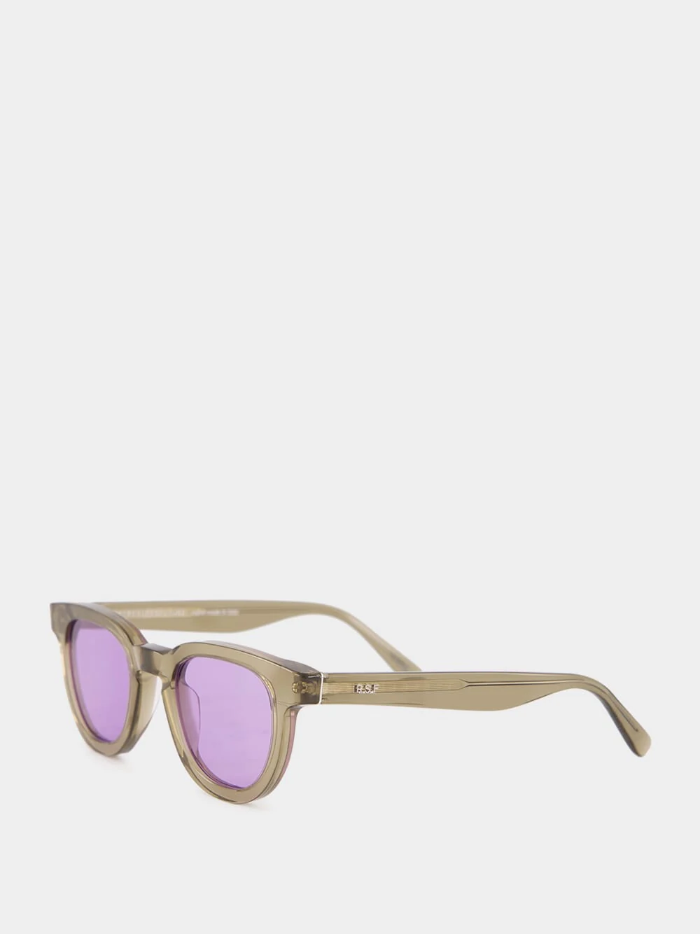 Green Sunglasses Certo Fragment with Purple Lenses - Image 3