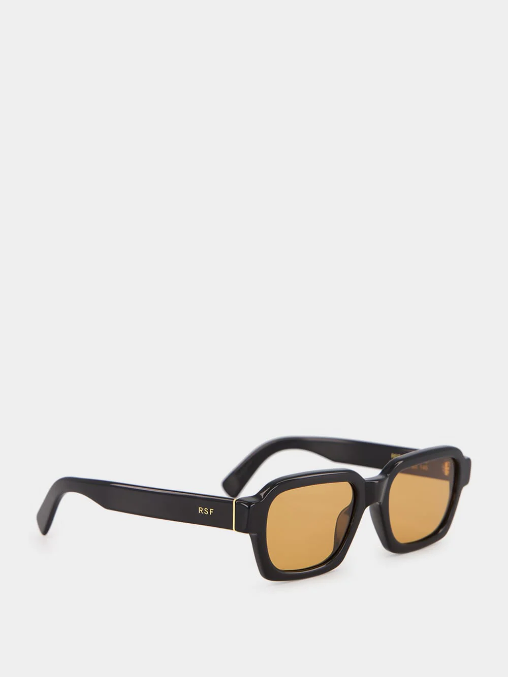 Caro Black and Orange Geometric Sunglasses - Image 3