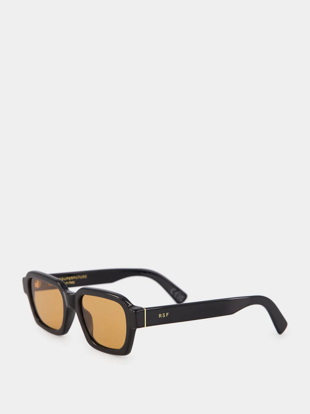 Caro Black and Orange Geometric Sunglasses - Image 4