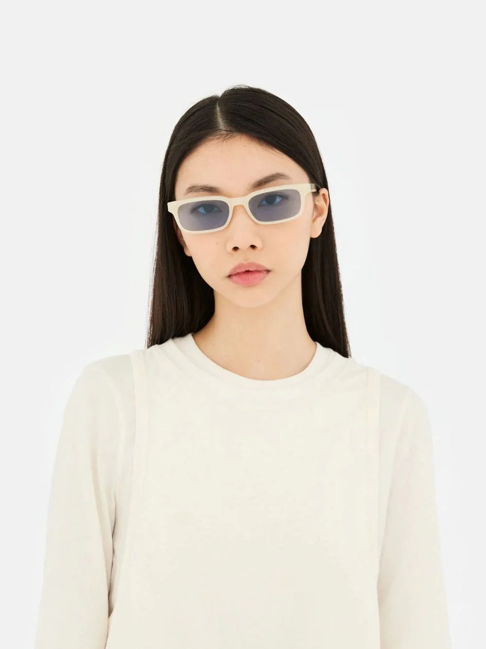 Gesto Cremoso Rectangular Sunglasses - Image 2