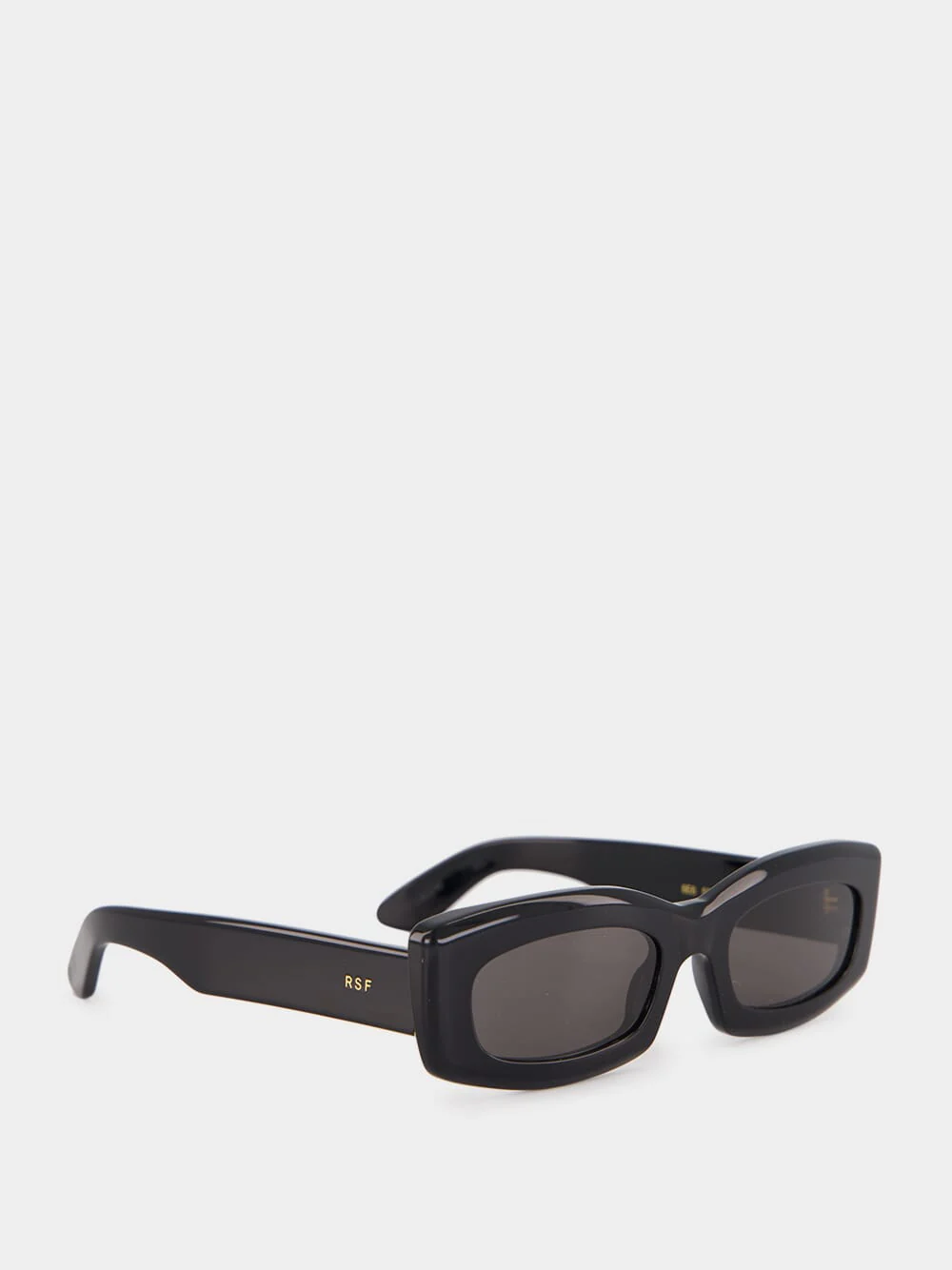Zaga Black Rectangular Sunglasses - Image 3