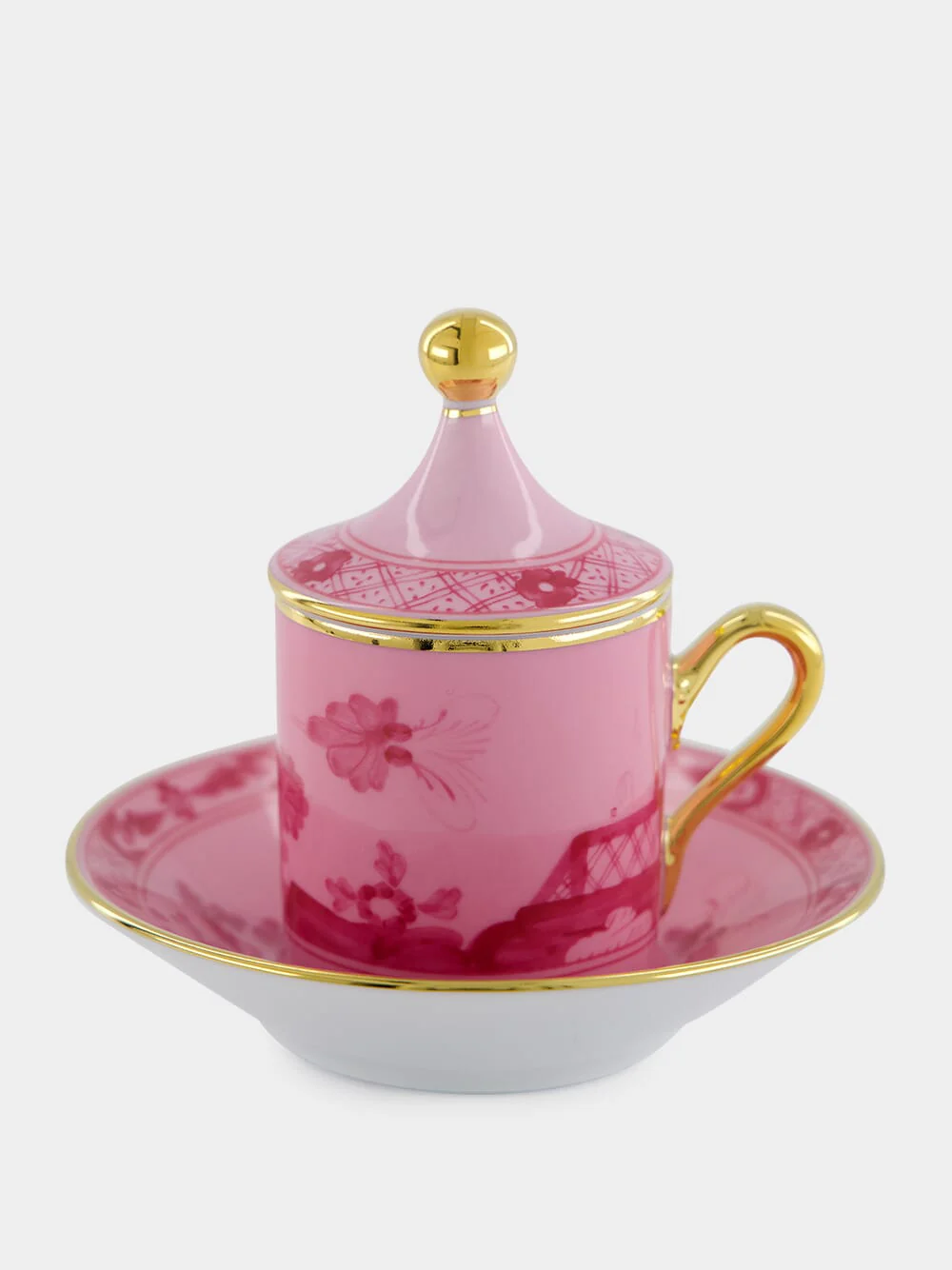 Oriente Italiano Porpora Coffee Cup with Cover - Image 3