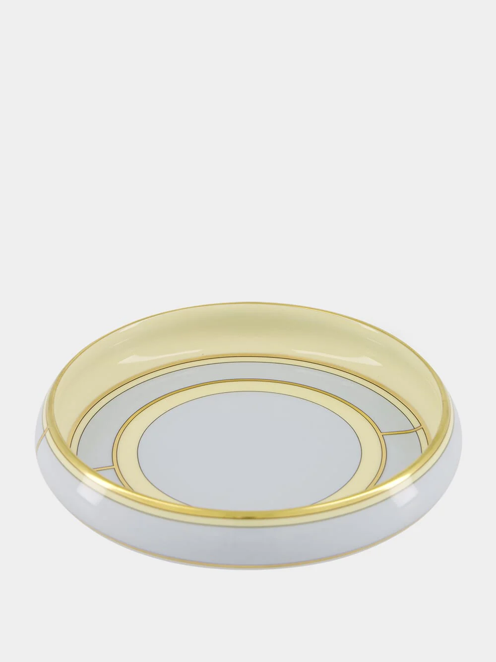 Light Blue Diva Round Porcelain Change Tray