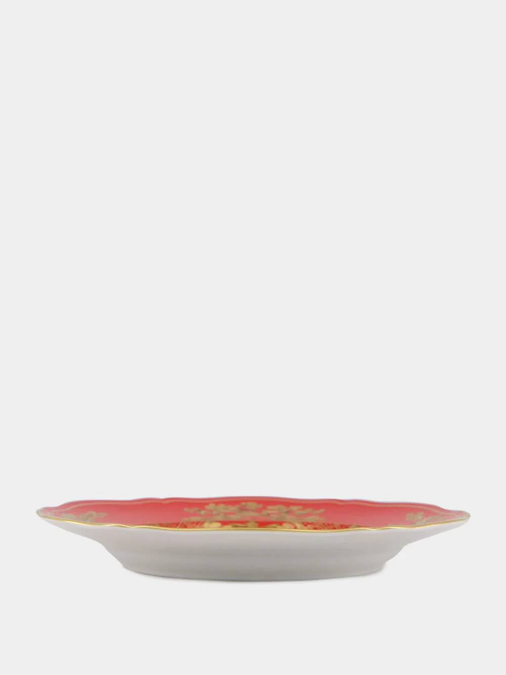 Red Oriente Italiano Rubrum Flat Dinner Plate - Image 3