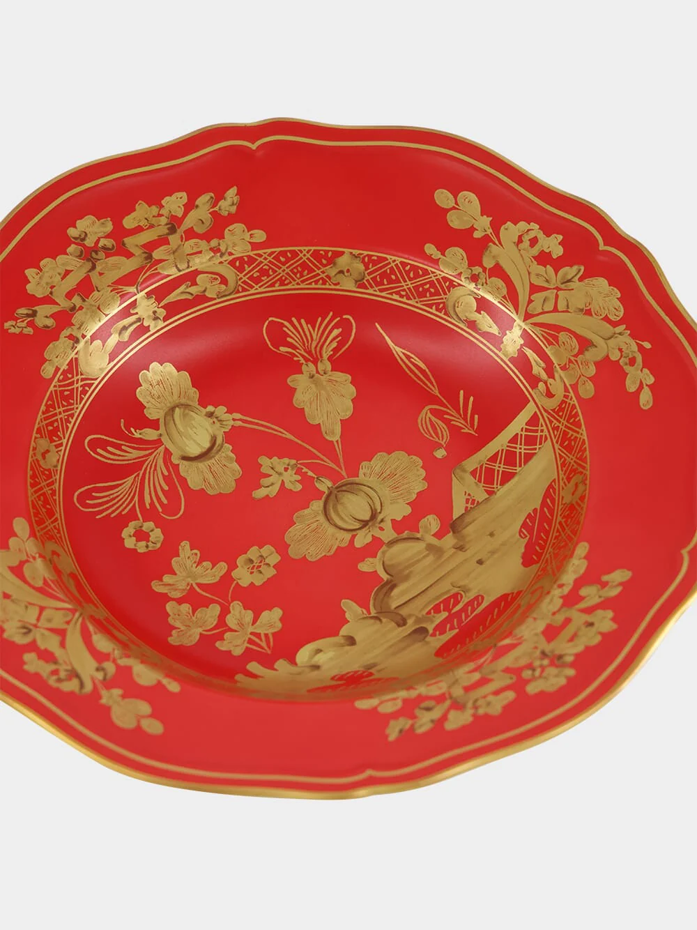 Red Oriente Italiano Rubrum Soup Plate - Image 4