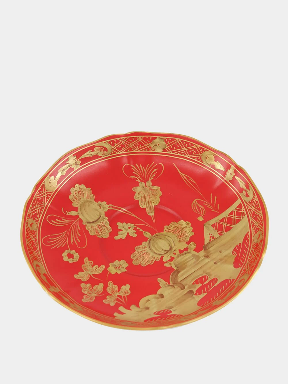 Red Oriente Italiano Rubrum Tea Saucer - Image 4