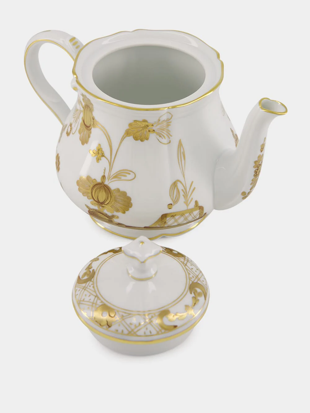 White Oriente Italiano Aurum Teapot with Cover - Image 3