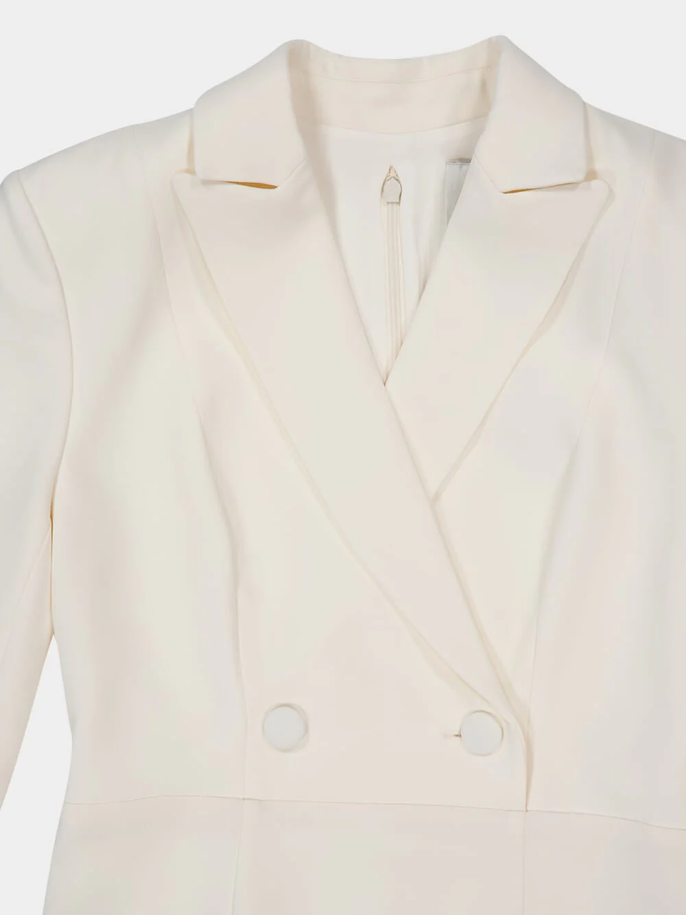 Cream Tailored Midi Dress - Image 5