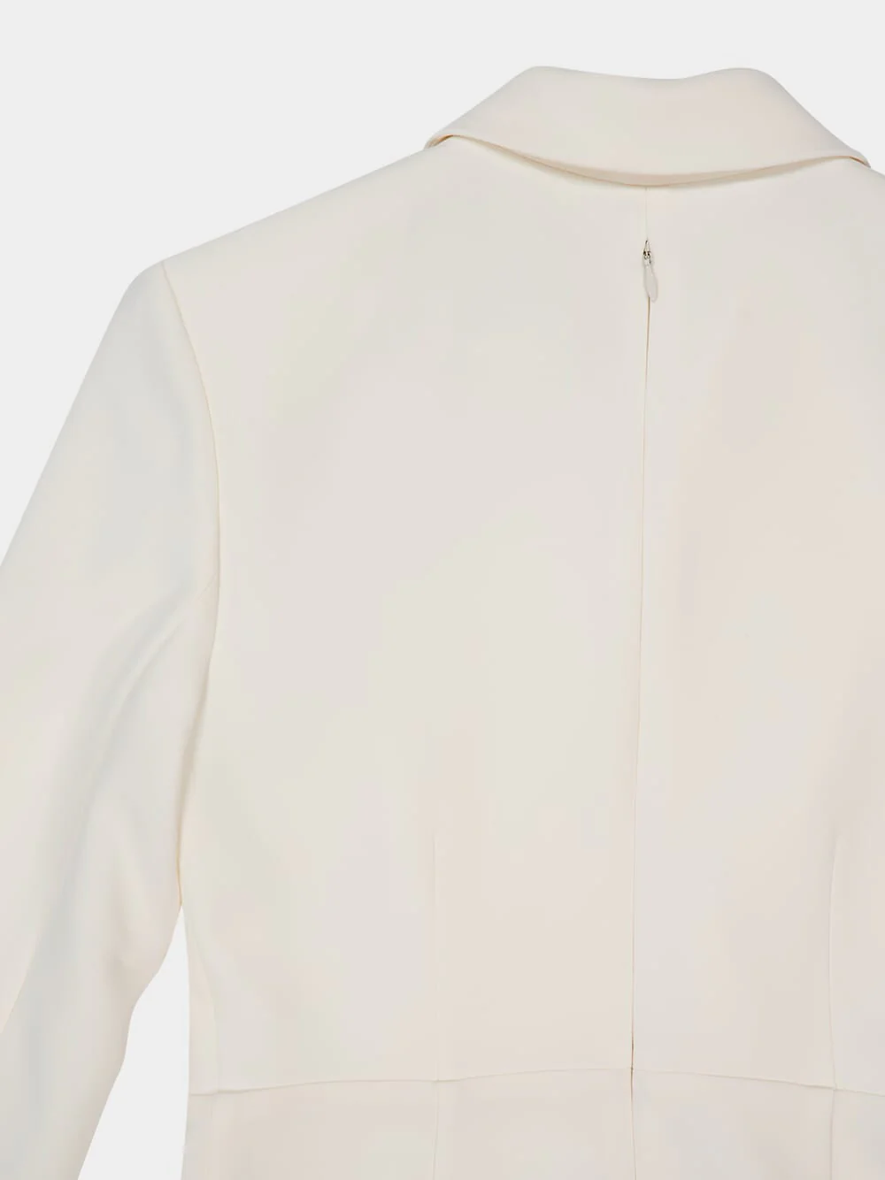 Cream Tailored Midi Dress - Image 6