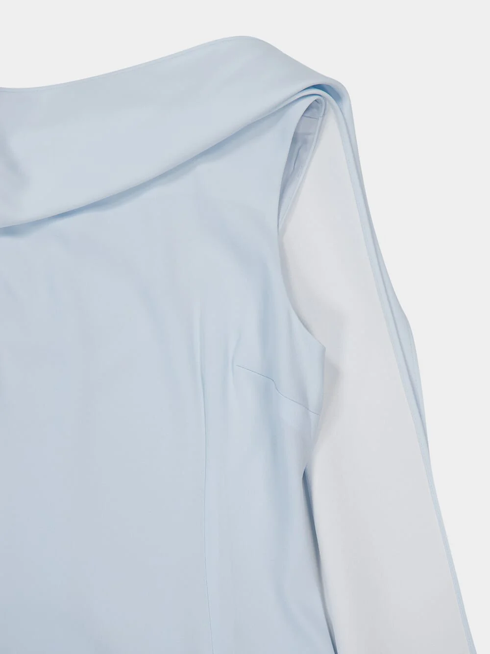Satin Crepe Sash Midi Dress - Image 4