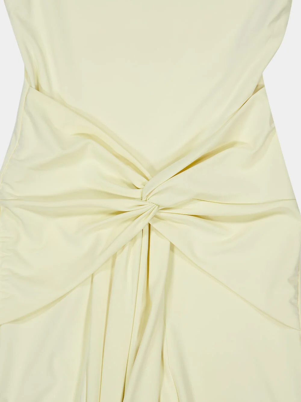 Yellow Waterfall Twist Jersey Maxi Dress - Image 6