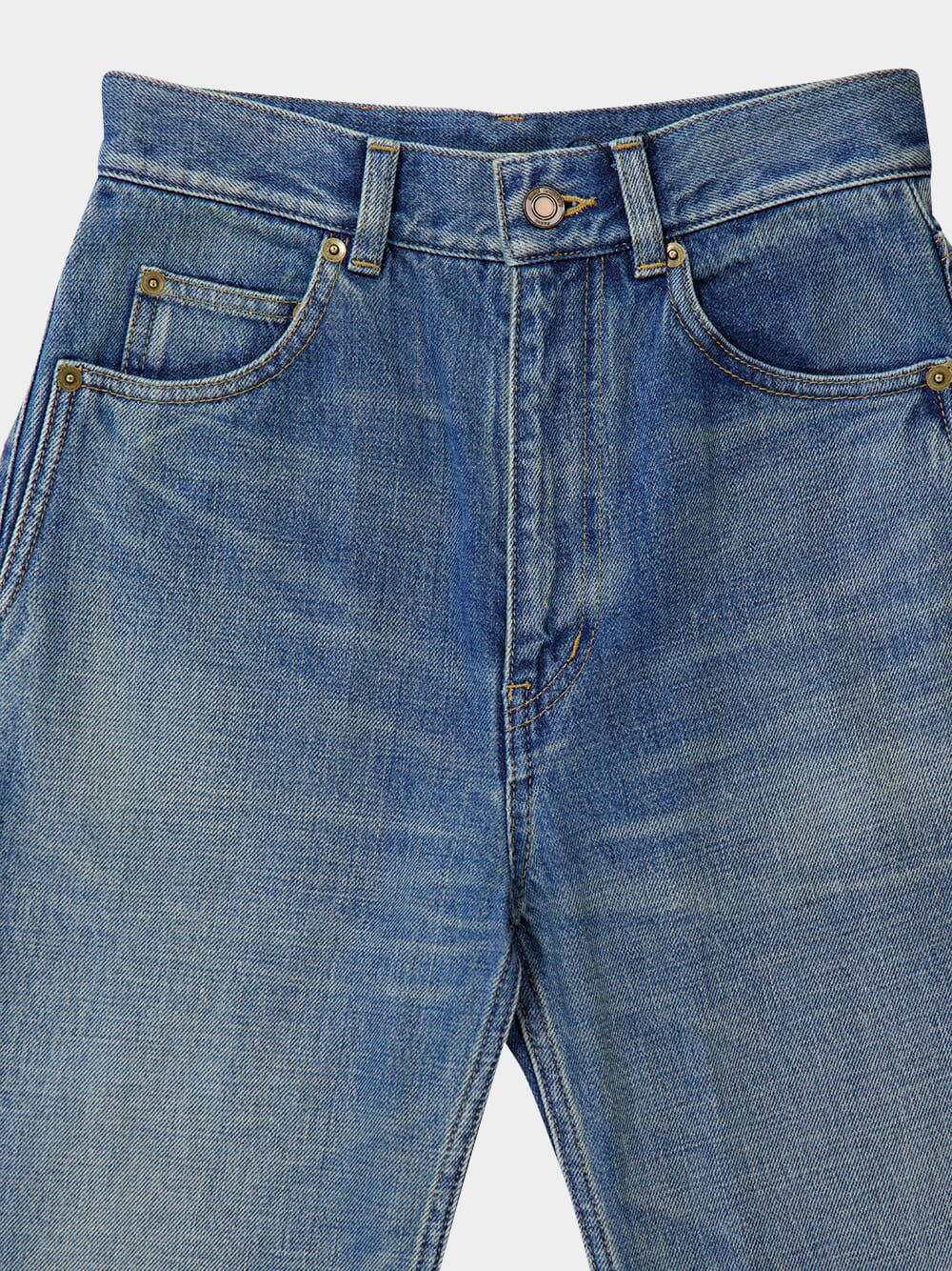 70's High-Waisted Flared Jeans - Image 3