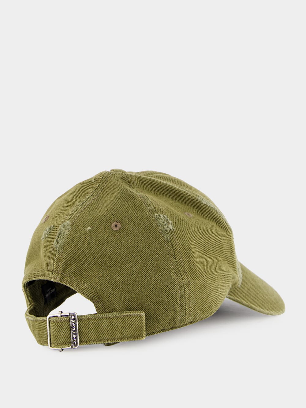 Cassandre Washed Khaki Denim Cap - Image 2