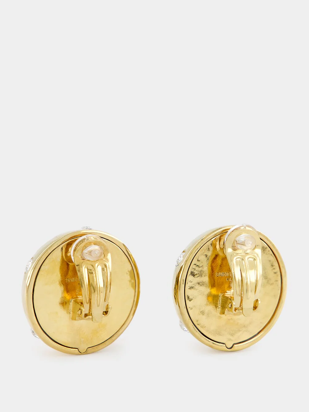 Gold-Tone Rhinestone Earrings - Image 2
