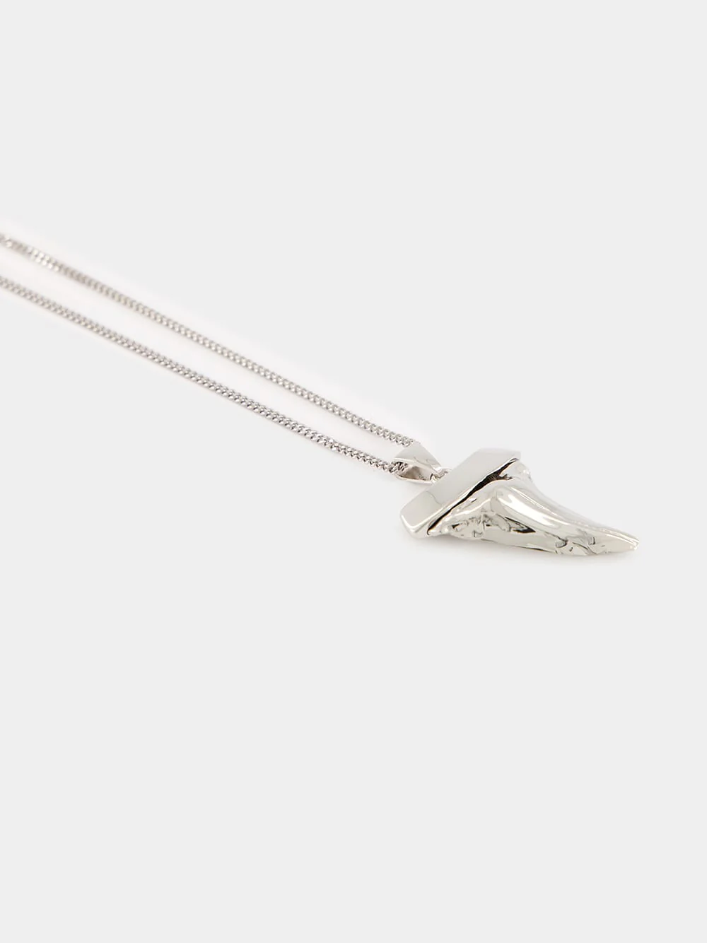 Silver Shark Tooth Necklace - Image 2