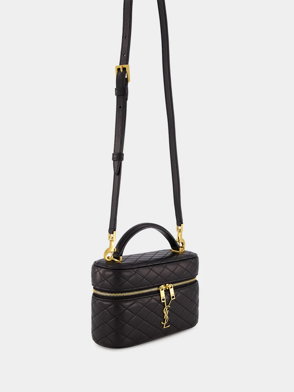 Black Lambskin Gaby Vanity Bag - Image 4
