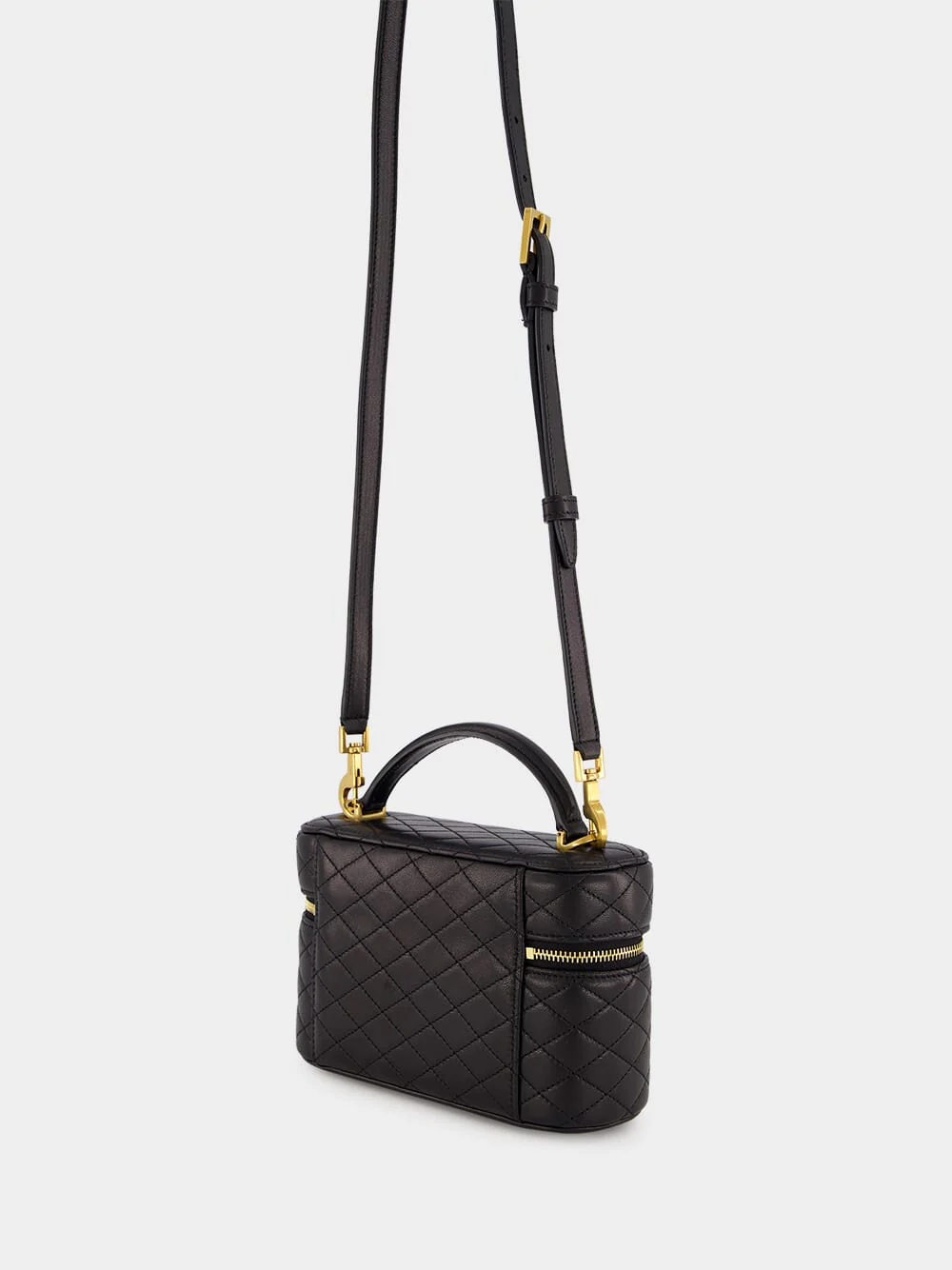 Black Lambskin Gaby Vanity Bag - Image 6