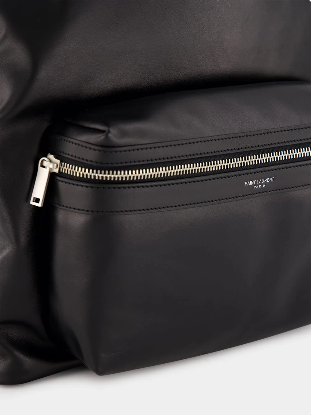 City Matte Leather Backpack - Image 6