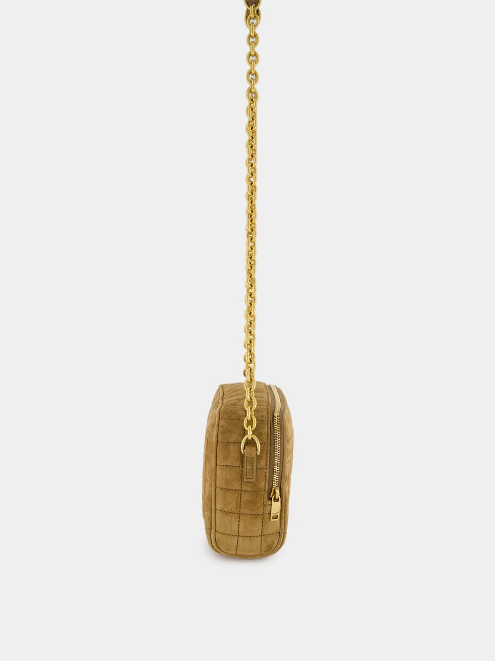 Suede Cassandre Matelassé Carré Mini Camera Bag - Image 5