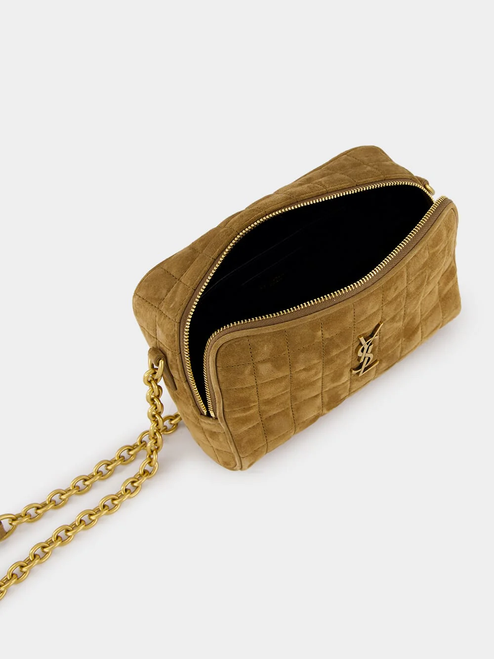 Suede Cassandre Matelassé Carré Mini Camera Bag - Image 7