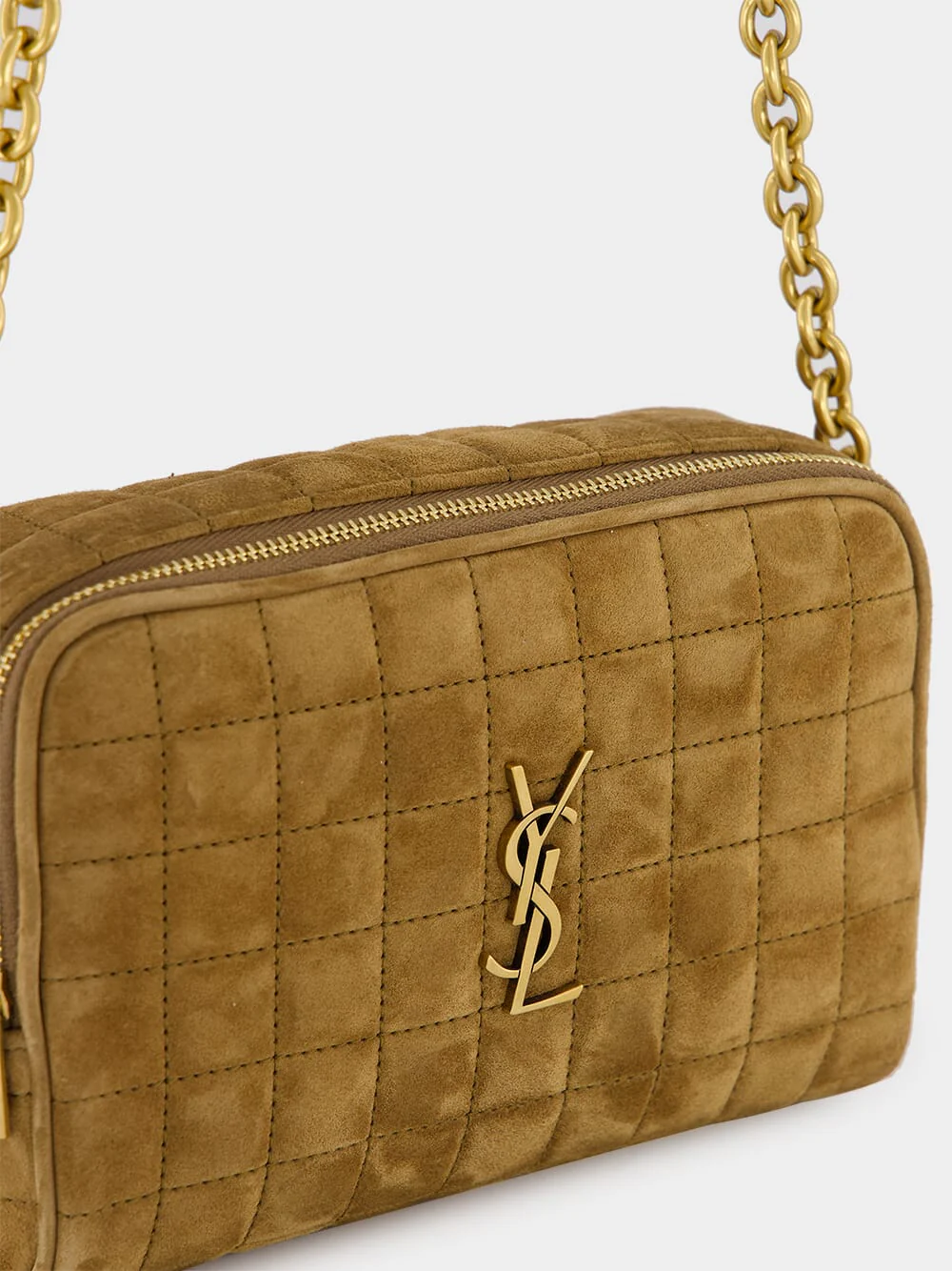 Suede Cassandre Matelassé Carré Mini Camera Bag - Image 8